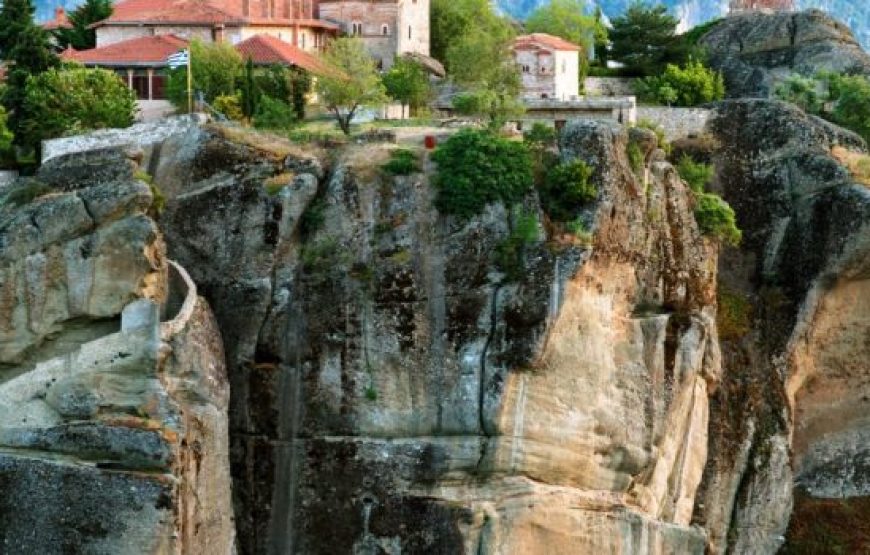 Tour of 3 UNESCO sites; Meteora (Greece) & Albania from Corfu