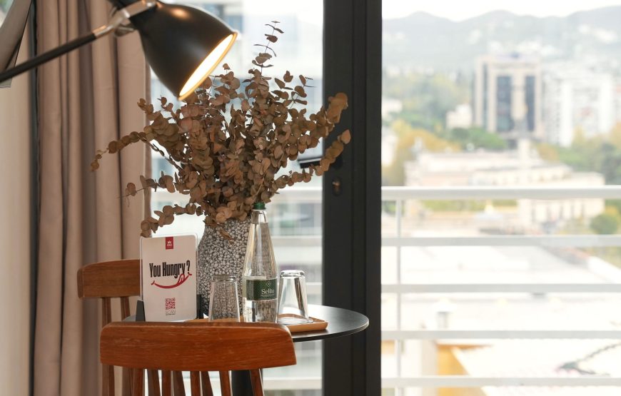 Studio apartament me qera ditore ne qender te Tiranes: 6400 Lek/Nata